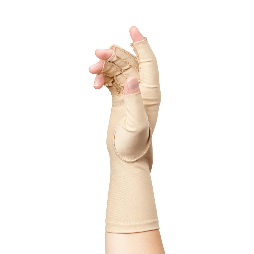 Medline Edema Gloves, Over the Wrist, 3/4 Finger, Right, Medium #MDSHOTW34FRM