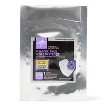 Load image into Gallery viewer, Puracol Plus Ag+ Collagen Wound Dressing with Silver, 2" x 2.25" Fenestrated
