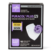 Load image into Gallery viewer, Puracol Plus Ag+ Collagen Wound Dressing with Silver, 2" x 2.25" inch
