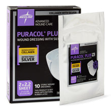 Load image into Gallery viewer, Puracol Plus Ag+ Collagen Wound Dressing with Silver, 2" x 2.25" inch
