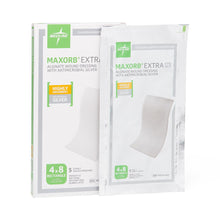 Load image into Gallery viewer, Maxorb Extra Ag+ CMC/Alginate Dressings, 4" x 8" inch
