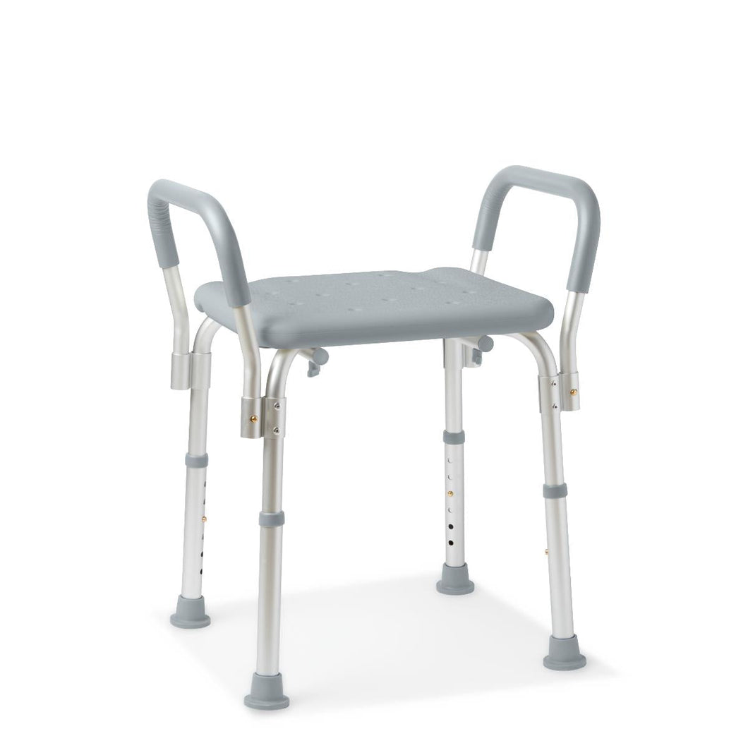 Medline Knockdown Shower Chair With Arms, Without Back, 350 lb. Capacity, #G2-200KHX1