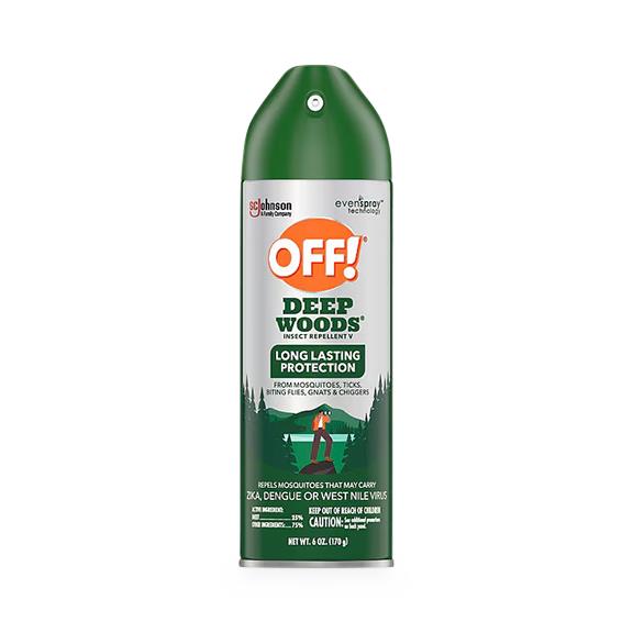 SC Johnson Deep Woods Insect Repellent, Aerosol, 6 oz.