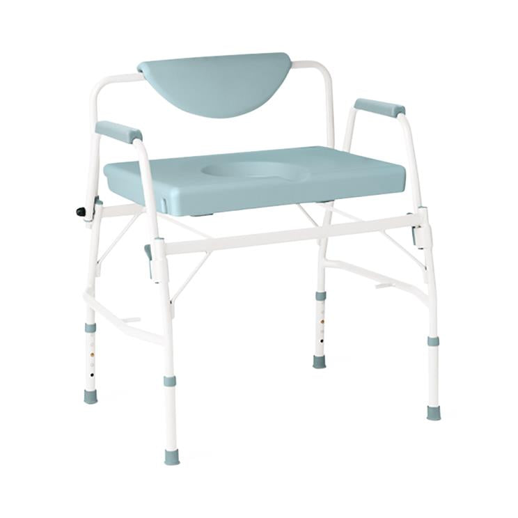 Medline Steel Bariatric Drop-Arm Commode, 1000 lb. Weight Capacity #G1-400BDX1