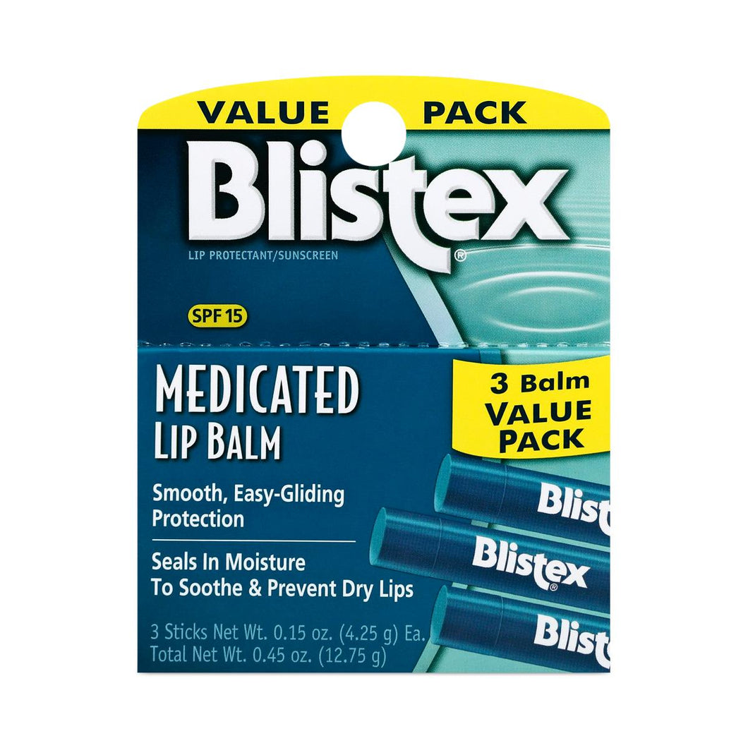 Blistex Medicated Lip Balm, SPF 15, 0.15 oz. Stick