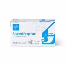 Load image into Gallery viewer, Medline Sterile Alcohol Prep Pads,. 2-Ply, Size L, 1-3/4&quot; x 3&quot;
