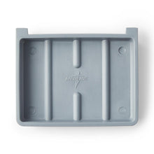 Load image into Gallery viewer, Medline Ridged Plastic Soap Dish with Ridges, Graphite, 3.75&quot; x 2.75&quot; x 0.5&quot;

