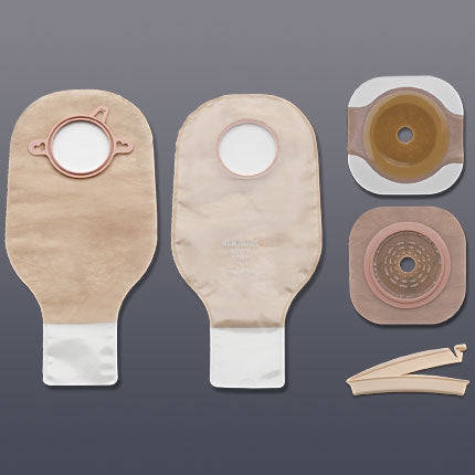 Hollister Ileostomy / Colostomy Pouch New Image™ 19153 Two-Piece System 12 Inch Length Flat, Trim to Fit Up to 1-3/4 Inch Stoma Drainable
