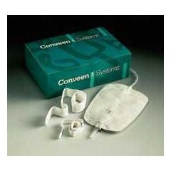 Coloplast Urinary Leg Bag Conveen® Security+ Anti-Reflux Valve Sterile 1,500 mL Polyethylene / Flocked #05062