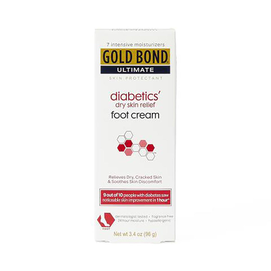 Chattem Gold Bond Medicated Diabetic Foot Cream, 3.4 oz.