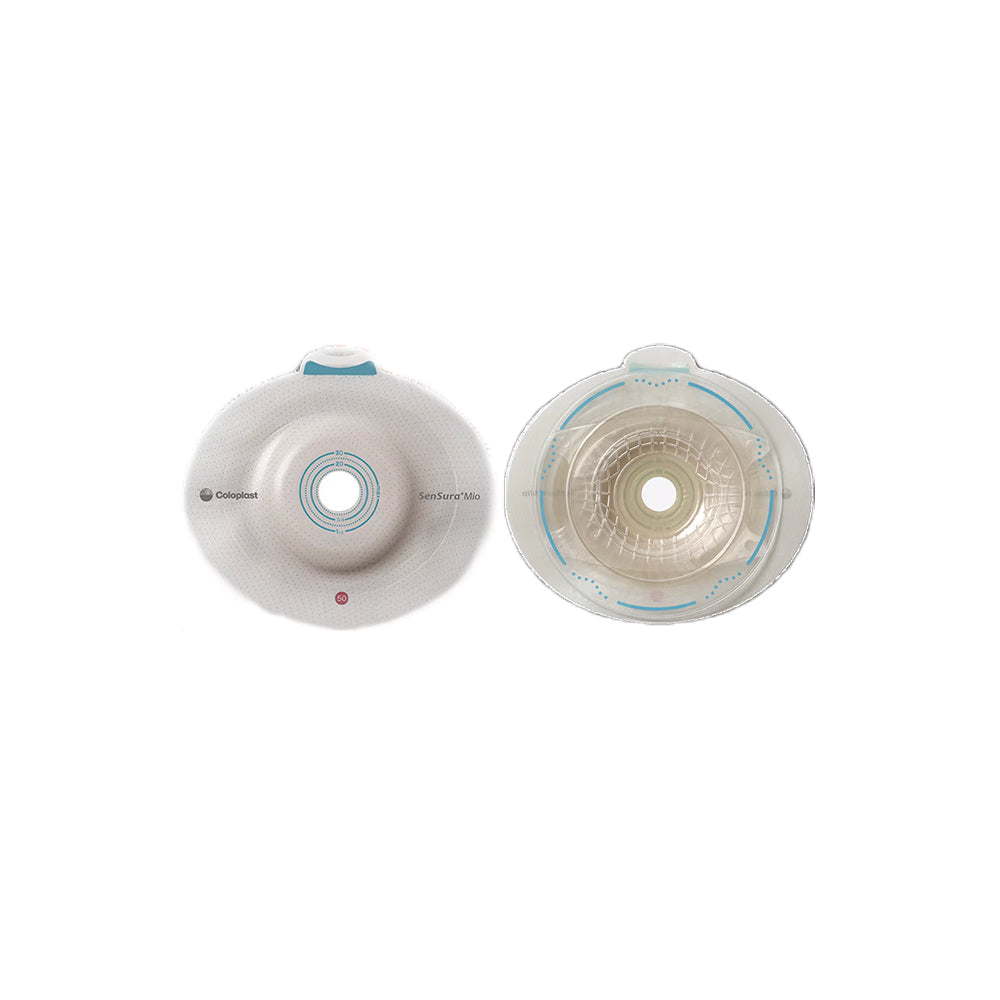 Coloplast Ostomy Barrier 16880 SenSura® Mio Flex Trim to Fit, Extended Wear Green Code System 3/8 to 3/4 Inch Opening