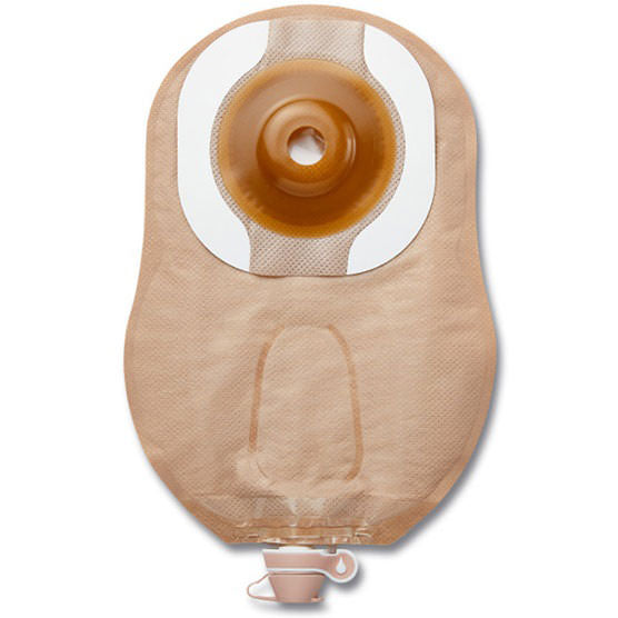 Hollister Urostomy Pouch Premier™ 84897 One-Piece System 9 Inch Length Convex, Pre-Cut 1-3/8 Inch Stoma Drainable