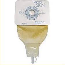 Cymed Urostomy Pouch MicroSkin® 86800X Two-Piece System 11 Inch Length, Maxi Flat, Trim to Fit Up to 2-1/2 Inch Stoma Drainable