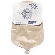 Cymed Urostomy Pouch MicroSkin® 86322E One-Piece System 9 Inch Length Flat, Pre-Cut 7/8 Inch Stoma Drainable