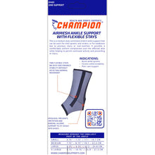 Load image into Gallery viewer, AIRMESH ANKLE SUPPORT W/STAYS #0463
